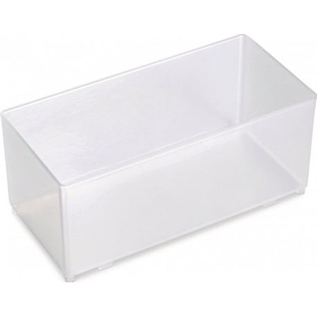 Insert boite 80 CA7-1 1/2 H69xL79xP163mm plastique transparent RAACO (Par 8)