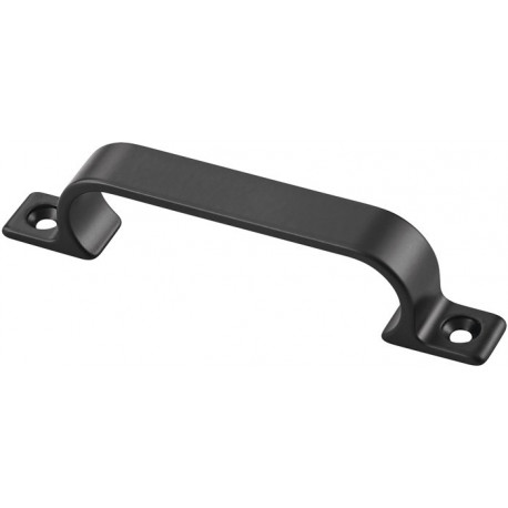 Poignée saillie 21 mm longueur 112 mm largeur 14 mm aluminium noir nombre de trous 2 HERMETA
