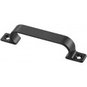 Poignée saillie 21 mm longueur 112 mm largeur 14 mm aluminium noir nombre de trous 2 HERMETA