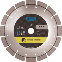 Disque à tronçonner diamant DCU D. 230 mm perçage 22, 23 mm technologie TGD® 14 mm TYROLIT