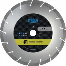 Disque à tronçonner diamant DCU Standard D. 230 mm perçage 22,23 mm construction universelle 7 mm TYROLIT