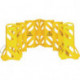 Barrières de sécurité polyéthylène jaune l.600xH1000 mm mobile 16 pièces RUBBER