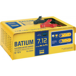 Chargeur de batterie BATIUM 7-12 6 / 12 V effectif : 11 / arithmétique : 3-7 A G 