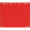 Pochette transparente magnétique l265xH315mm rouge pour format DIN A4 TARIFOLD 