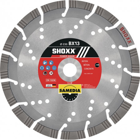 Disque diamanté SHOXX BX13 D. 180 mm perçage de 22.23 mm soudé au la 