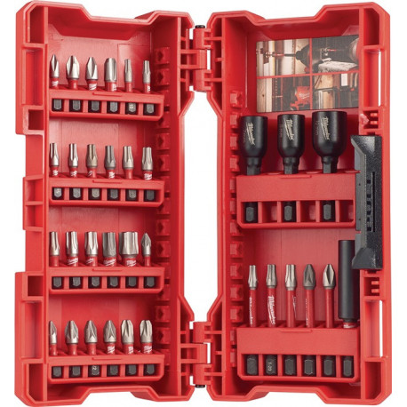 Assortiment d'embouts Shockwave™ Gen II 33 pièces PH/PZ/TX/HEX MILWAUKEE 