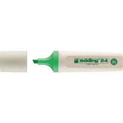 Surligneur 24 EcoLine vert clair graduation 2-5 mm pointe biseautée EDDING (Par 10)