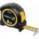 Mètre ruban de poche BM 300 L.8m B.27mm mm/mm EG II PC-ABS/TPE EASY-CLIP STABILA 