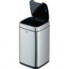 Poubelle NO TOUCH 12L 12 l H430mm acier inoxydable / plastique mét. argent DURAB 