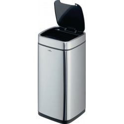 Poubelle NO TOUCH 21L 21 l H570mm acier inoxydable / plastique mét. argent DURAB 