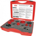 Jeu de scies cloches 8 pièces 19 - 57 mm prof. coupe 38 mm HSS-bi-métal RUKO 
