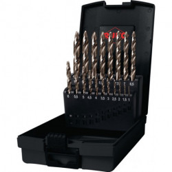 Jeu de forets hélicoïdaux DIN 338 ULTIMATECUT d. nominal 1-10x0.5 mm HSS-Co5 Or 