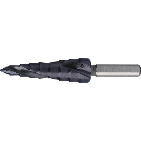 Foret étagé ULTIMATECUT plage de perçage 5-12 mm HSS RUnaTEC à cannelures hélico 