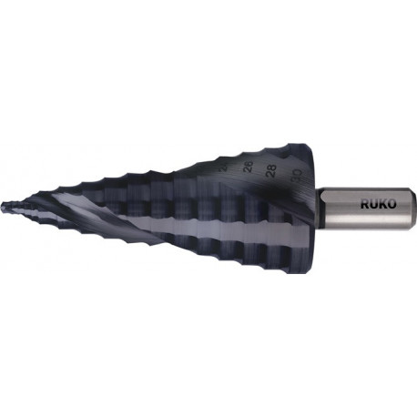 Foret étagé ULTIMATECUT plage de perçage 8-30 mm HSS RUnaTEC à cannelures hélico 