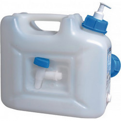 Jerricane à eau 12 l HDPE robinet vid.+ distr.à pompe H310x165xP350mm HÜNERSDORF 