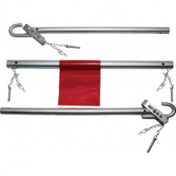 Tige de remorquage acier / métal L1.8xl65xH53mm poids 4.26 kg argent 