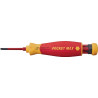 Porte-embout de magasin 45296 Fente en 4 parties/PH/+- (sl/PZD) isolée VDE.WIHA 