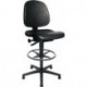 Chaise d’atelier pivotante TEC 40 Counter patins de sol + anneau de pied mousse 