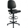 Chaise d’atelier pivotante TEC 40 Counter patins de sol + anneau de pied mousse 