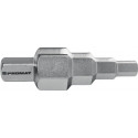 Clé étagée gaz 3/8 - 1/2 - 3/4 - 1 po. chromé PROMAT 