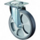 Roue pivotante roue-D. Capacité de charge 250 mm Feuille thermoplastique 300 kg L135xl110 mm BS ROLLS 