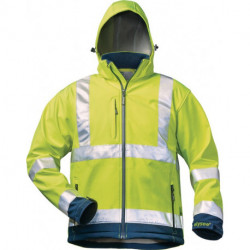 Veste softshell haute visibilité LIAM Taille L jaune fluo/marine ELYSEE 