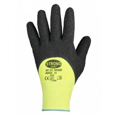 Gants NEONGRIP Taille 8 jaune fluo/noir EN 420.EN 388 PSA II STRONGHAND (Par 12)