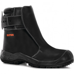 Bottes de fonderie Calvin taille 44 cuir noir S3 SRC HRO HI1 Fe Al EN ISO 20349 ELTEN 