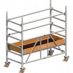 Échafaudage mobile Zifa P2 l750xL1800 mm travail aluminium hauteur de l'échafaud 