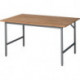 Table de travail l1500xP1000xH800-850mm plateau trav.hêtre massif. épaiss.25 mm 