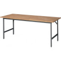 Table de travail l2000xP800xH800-850mm plateau trav.hêtre massif. épaiss.25 mm c 