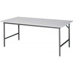 Table de travail l2000xP1000xH800-850mm plateau travail mélamine. épaiss. 22 mm 