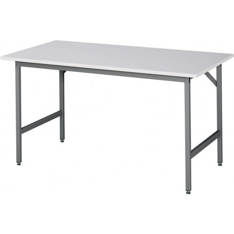 Table de travail l1500xP800xH800-850mm plateau travail mélamine. épaiss. 22 mm c 