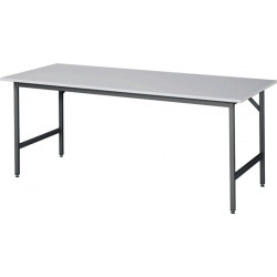 Table de travail l2000xP800xH800-850mm plateau travail mélamine. épaiss. 22 mm c 