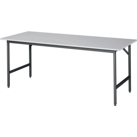 Table de travail l2000xP800xH800-850mm plateau travail mélamine. épaiss. 22 mm c 