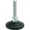 Pied articulé en plastique GN 344 d1 100 mm. d2 M 10 mm l1 43 mm l3 24 mm GANTER 