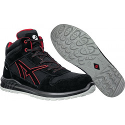 Botte de sécurité CLIFTON MID pointure 42 noire/rouge S3 EN ISO 20345:2011 cuir 