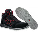 Botte de sécurité CLIFTON MID pointure 46 noire/rouge S3 EN ISO 20345:2011 cuir 
