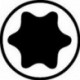 Embout de vissage 3/8'' pour vis femelle TORX®, Dimensions : T 50, Long. 49 mm, Pour vis M10