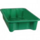 Bac gerbable-emboîtable PP vert L590xl380xH135mm 