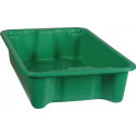 Bac gerbable-emboîtable PP vert L590xl380xH135mm 