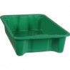 Bac gerbable-emboîtable PP vert L590xl380xH135mm 