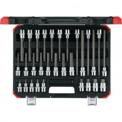 Jeu de clés à douille R6800 3030 30 pièces 1/2 po. 5 - 19 mm pour 6 pans intérie 