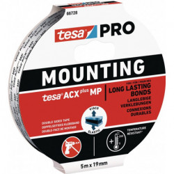 Bande adhésive de montage Mounting PRO ACX+ MP 66728 noire longueur 5 m largeur (Par 10)