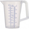Gobelet gradué 0.5 l échelle imprimée en bleu polypropylène PRESSOL 