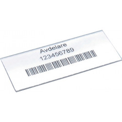 Étiquette transparente pour boîte pour étagère 100 pièces/boite 