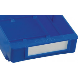 Étiquette blanc pour boîte pour étagère 120 / 240 mm 1 pièce/boite KAPPES 