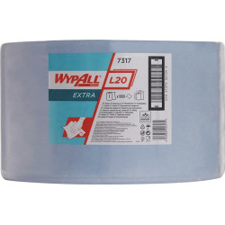 Torchon WYPALL L20 EXTRA+ L380xl235env. mm bleu 2 couches KIMBERLY-CLARK