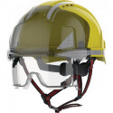 Casque d'escalade industriel EVO® VISTAlens® Dualswitch™ jaune/ABS fumé 