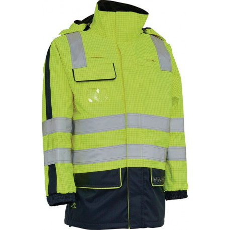 Veste de protection multinorme SECURETECH taille M jaune/bleu marine ELKA RAINWEAR 